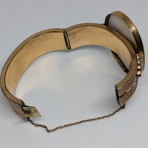 Victorian Antique Hinged Bracelet with Portrait - Picture 5 of 8